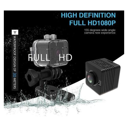 Камера водонепроницаемая - видеорегистратор SQ12 FullHD 1080P 2 Мп 80 минут записи фото №5