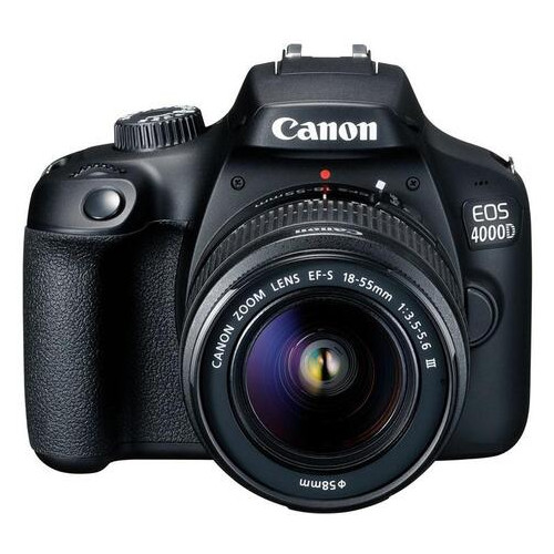 Цифрова дзеркальна фотокамера Canon EOS 4000D об'єктив 18-55 DC III (JN633011C004) фото №6