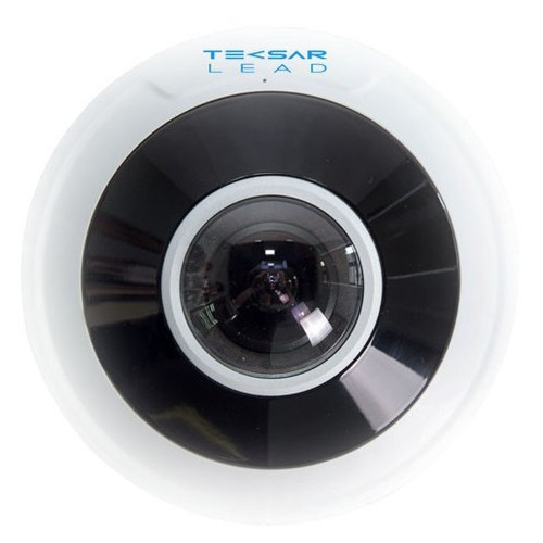 IP-видеокамера купольная Tecsar Lead IPFS-L-12M20F-SD5-poe Рыбий глаз фото №1