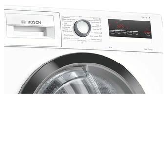 Сушильна машина Bosch тепловой насос, 8кг, A++, 60см, дисплей, белый (WTH85205UA) фото №4