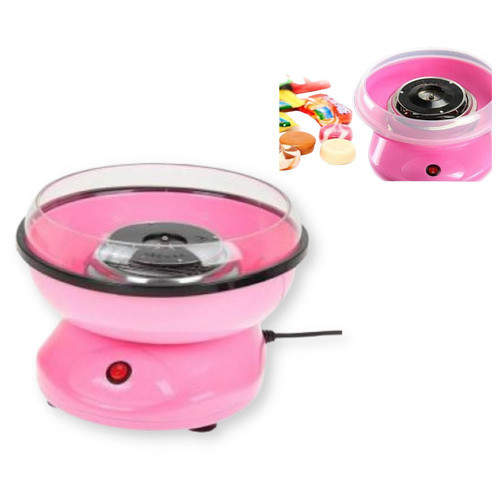 Апарат для виготовлення цукрової вати маленький Candy Maker 500 Вт рожевий (Candy Maker_586) фото №1