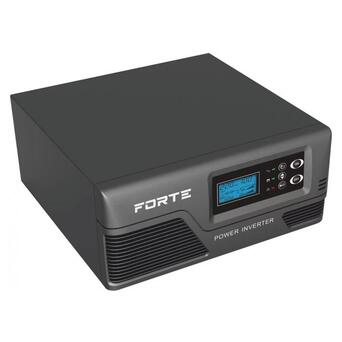Інвертор FPI-0612Pro, чиста синусоїда, 600 ВТ, з функцією зарядки АКБ, AVR, вага 11.5 кг, FORTE фото №1