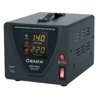 Стабілізатор напруги Gemix SDR-1000, 1000ВА/700 Вт, Ступінчастий (SDR1000.700W) фото №1