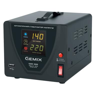 Стабілізатор напруги Gemix SDR-500, 500ВА/350Вт, Ступінчастий (SDR500.350W) фото №1