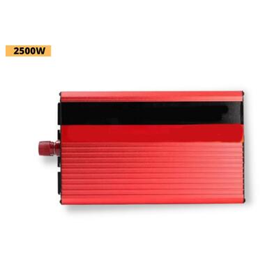 Інвертор перетворювач напруги з 12V на 220V XPRO Power-One Plus 2500W червоний (41428-_2717) фото №2