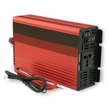 Інвертор перетворювач напруги з 12V на 220V XPRO Power-One Plus 2500W червоний (41428-_2717) фото №3