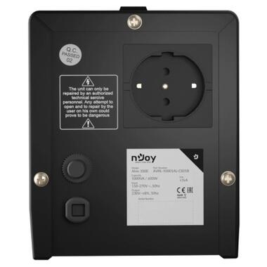 Стабилизатор напряжения nJoy Alvis 1000 (AVRL-10001AL-CS01B) AVR, 1 розетка (Alvis 1000) фото №6