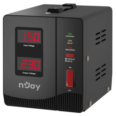 Стабилизатор напряжения nJoy Alvis 1000 (AVRL-10001AL-CS01B) AVR, 1 розетка (Alvis 1000) фото №1