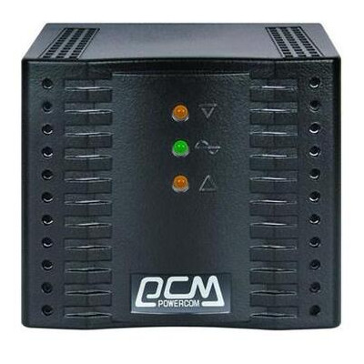 Стабілізатор Powercom TCA-600 чорний фото №1