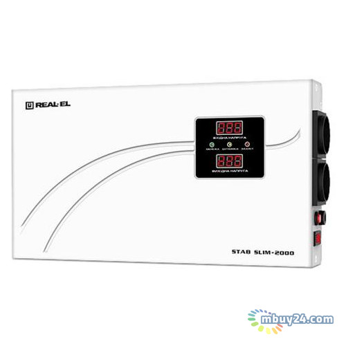 Стабілізатор Real-El Stab SLIM-2000 White (EL122400008) фото №1