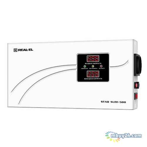 Стабілізатор Real-El Stab SLIM-500 White (EL122400006) фото №1