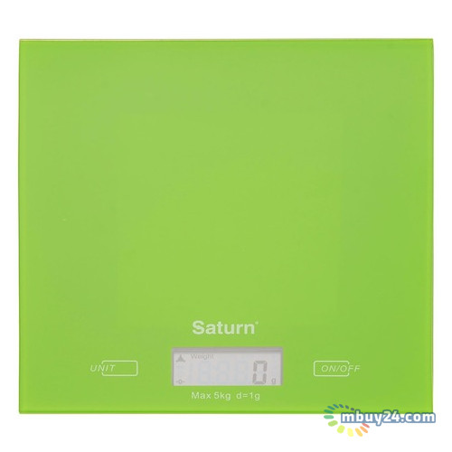 Ваги кухонні Saturn ST-KS7810 green фото №1