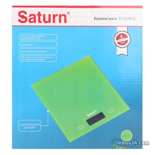 Ваги кухонні Saturn ST-KS7810 green фото №5