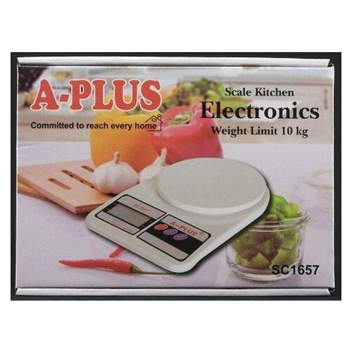 Кухонні ваги A-Plus sc1657 електронні до 10 кг із батарейками фото №2