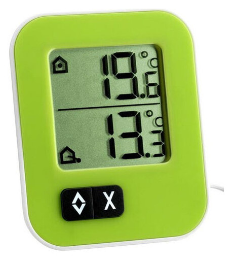 Термометр цифровий TFA Moxx зовнішній провідний датчик, зелений 30104304 фото №1