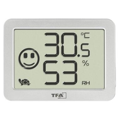 Термогігрометр цифровий TFA, індикатор рівня комфорту для 4 зон, білий, 55х15х40 мм (30505502) фото №4