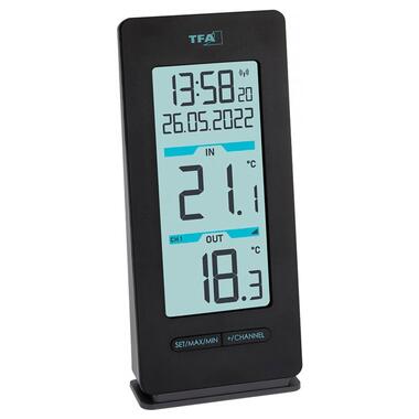 Термометр цифровий TFA BUDDY, зовнішній радіодатчик, 150х30х69 мм (30307201) фото №4