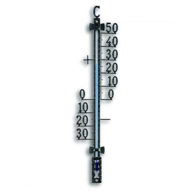 Термометр вуличний TFA, метал, чорний, з кріпленням, 65x18x275 мм (12500101) фото №1