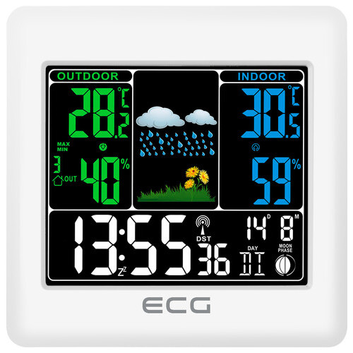 Метеостанція ECG MS-300-White фото №3