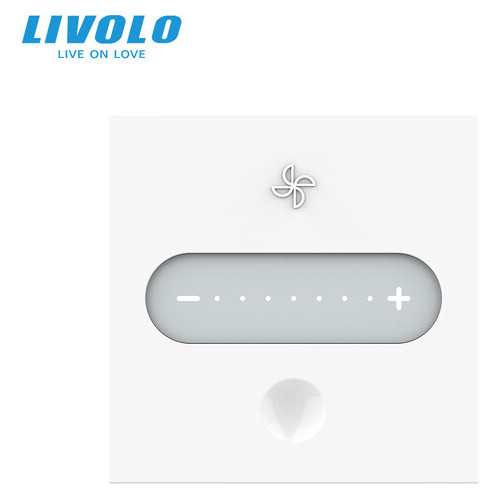 Механізм сенсорний Livolo регулятор швидкості вентилятора білий (VL-FC1GZ-2WP) фото №3