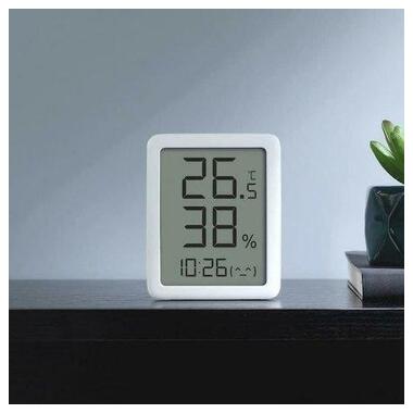 Термогігрометр-годинник Xiaomi Miaomiaoce LCD Thermometer Hygrometer White (2xCR2032) (MHO-C601) фото №4