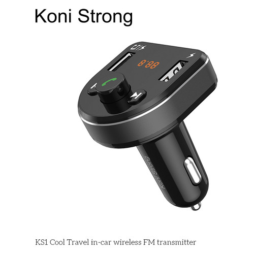 Адаптер автомобильный Koni Strong with Bluetooth FM Cool Travel KS1 Black (14927) фото №1