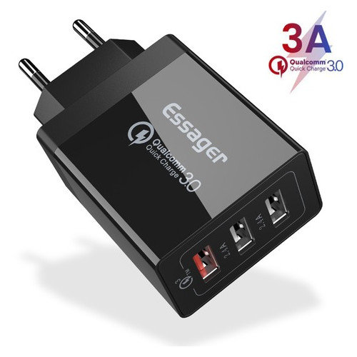 Зарядний пристрій Quick Charge 3.0 ESSAGER USB 30Вт фото №6
