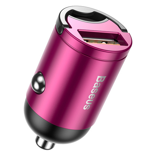 Адаптер автомобильный Baseus Tiny Star Mini Quick Charge |1USB, QC3.0, 30W| Pink фото №1