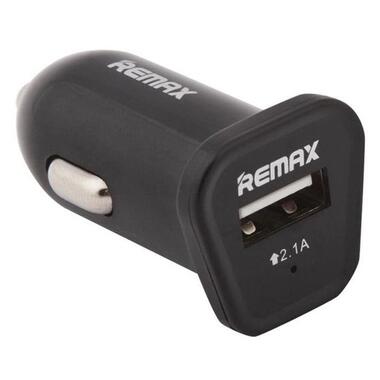 Адаптер автомобільний REMAX Mini RCC-101 |1USB, 2.1A| чорний фото №1