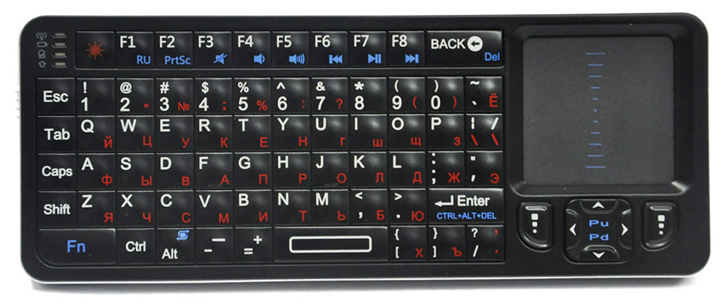Клавіатура бездротова пульт Smart TV RiiTek Rii mini i6 RT-MWK06 EN фото №3