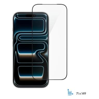 Стекло защитное 2E 2.5D FCFG iPhone 17 Pro Black (2E-IP-17P-6.3-SMFCFG-BB) фото №1