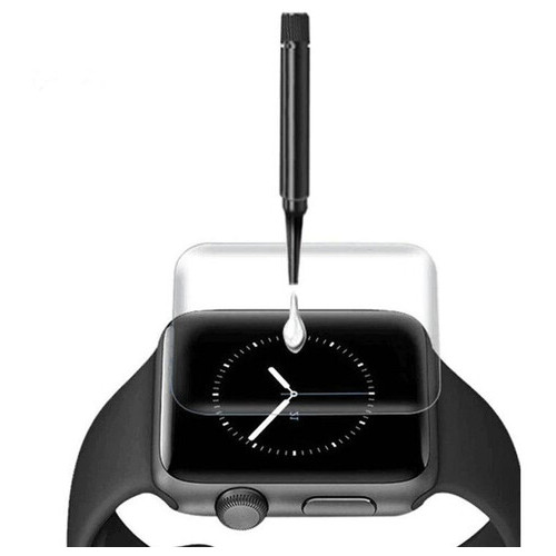 Захисне 3D скло Mocolo з УФ лампою Apple watch Series 7 (41mm) Прозорий фото №2
