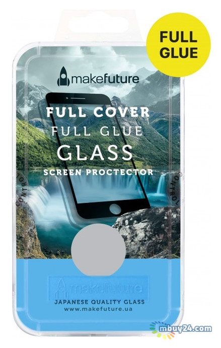 Захисне скло MakeFuture для Huawei P Smart Black Full Glue, 0.33 mm, 2.5D (MGFCFG-HUPSB) фото №1
