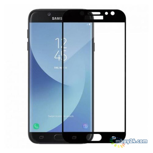 Захисне скло MakeFuture для Samsung Galaxy J7 (2017) SM-J730 Gold Full Glue, 0.33 mm, 2.5D (MGFCFG-SJ730G) фото №2