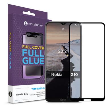Скло захисне MakeFuture Nokia G10 Full Cover Full Glue (MGF-NG10) фото №1