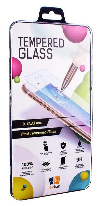 Захисне скло Drobak Tempered Glass Apple iPhone 12 Mini Black (232388) фото №1