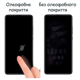 Скло захисне Drobak Anty Spy для Samsung Galaxy A23 (Black) (444467) фото №2