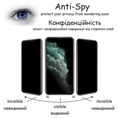 Захисне скло Drobak Matte Ceramics Anty Spy для Apple iPhone 14 Pro Max (535331) фото №5