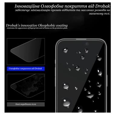 Стекло защитное Drobak Clear glass A+ Apple iPhone 16 / 15 / 14 Pro (151577) фото №10