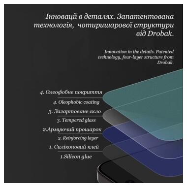 Стекло защитное Drobak Clear glass A+ Apple iPhone 16 Pro Max (151580) фото №6