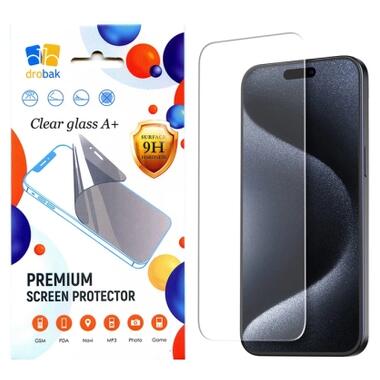 Стекло защитное Drobak Clear glass A+ Apple iPhone 17e / 16e (151573) фото №1