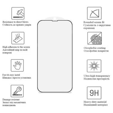 Стекло защитное Drobak Samsung Galaxy A37 5G Matte Ceramics Black (151566) фото №4