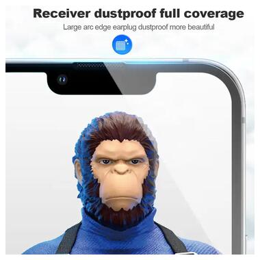 Захисне 2.5D скло Blueo Corning Gorilla Glass для Apple iPhone 14 Pro Max (6.7) Чорний фото №3