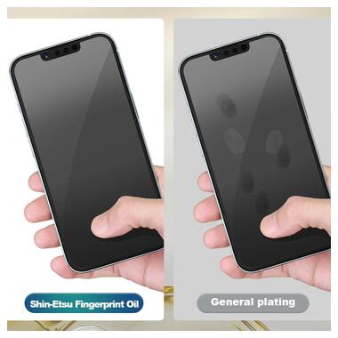 Захисне 2.5D скло Blueo Corning Gorilla Glass для Apple iPhone 14 Pro Max (6.7) Чорний фото №4