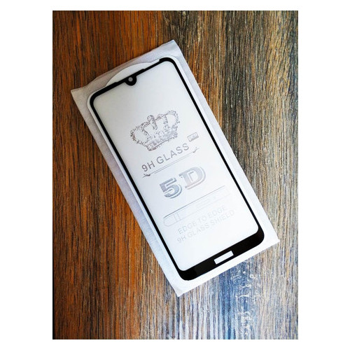 Захисне скло Coverphone Full Glue Huawei Y6 2019 із чорною рамкою 5D фото №1
