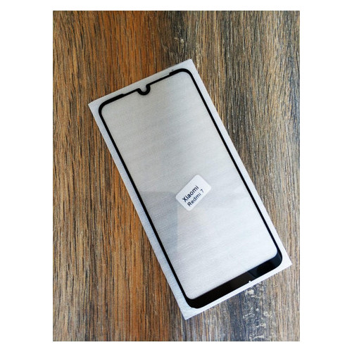 Захисне скло Coverphone Full Glue Xiaomi Redmi 7 із чорною рамкою 5D фото №1