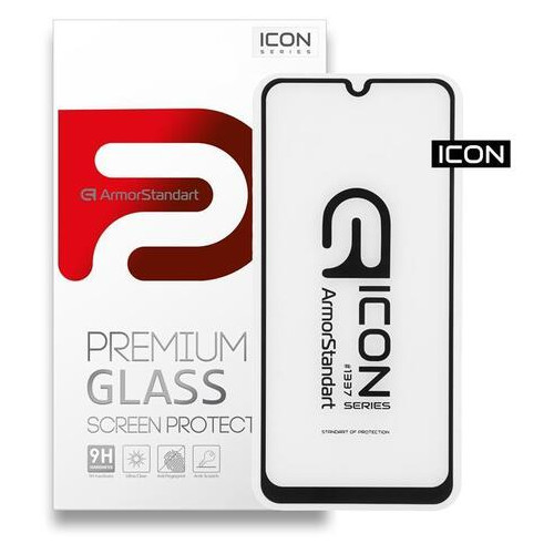 Захисне скло Armorstandart Icon Xiaomi Redmi 9 Black (ARM56279-GIC-BK) фото №1