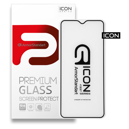Захисне скло Armorstandart Icon Xiaomi Redmi Note 8T Black (ARM55786-GIC-BK) фото №1
