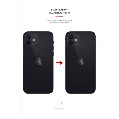 Захисна плівка на задню панель ArmorStandart Apple iPhone 12/12 Pro Carbone Transparent (ARM61072) фото №3