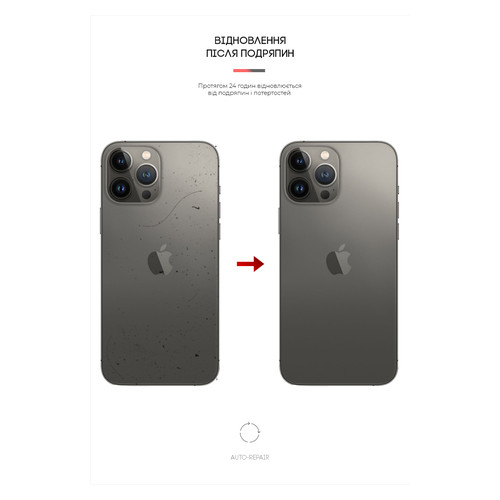 Захисна плівка на задню панель ArmorStandart Apple iPhone 13 Pro Carbone Silver (ARM61063) фото №3